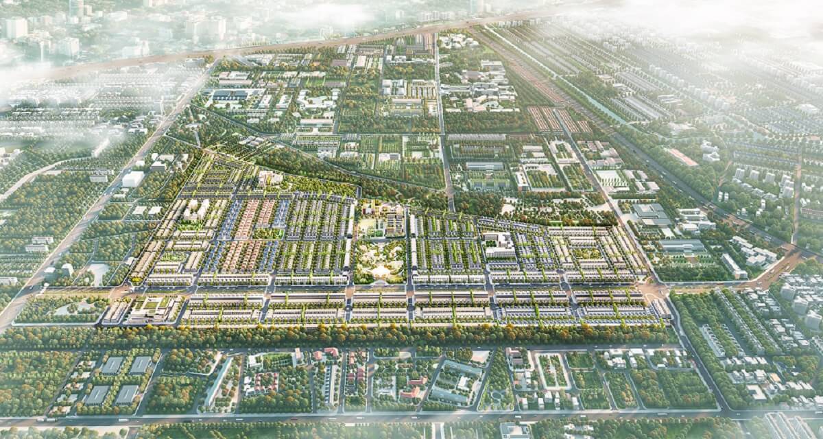 Phối cảnh dự án khu đô thị Gem Sky World tại huyện Long Thành, chủ đầu tư Đất Xanh